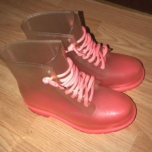 Transparent Martin Boots
